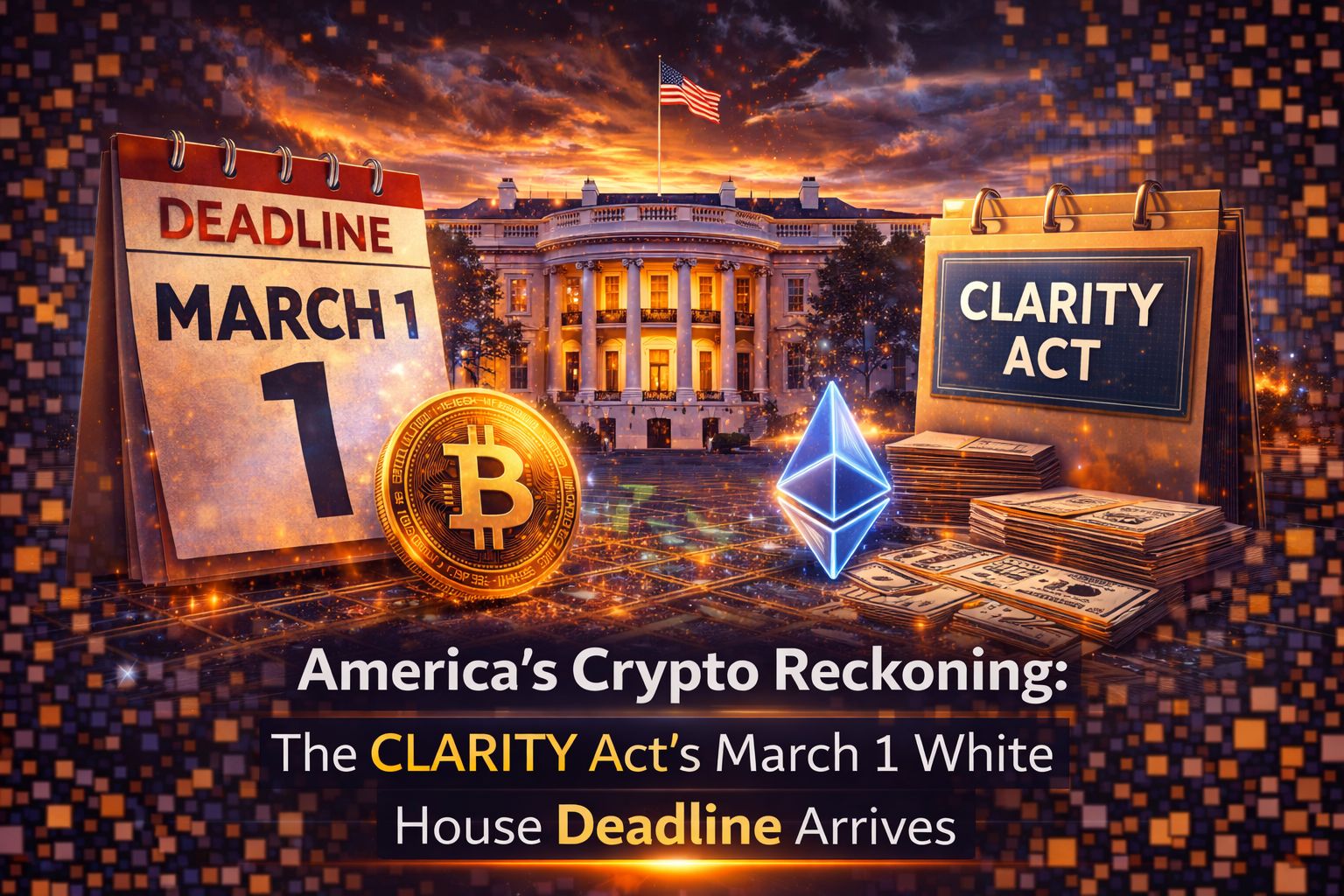 America's Crypto Reckoning: The CLARITY Act's March 1 White House Deadline Arrives — What the Most Consequential Digital Asset Bill in US History Means for Bitcoin, DeFi and Institutional Capital